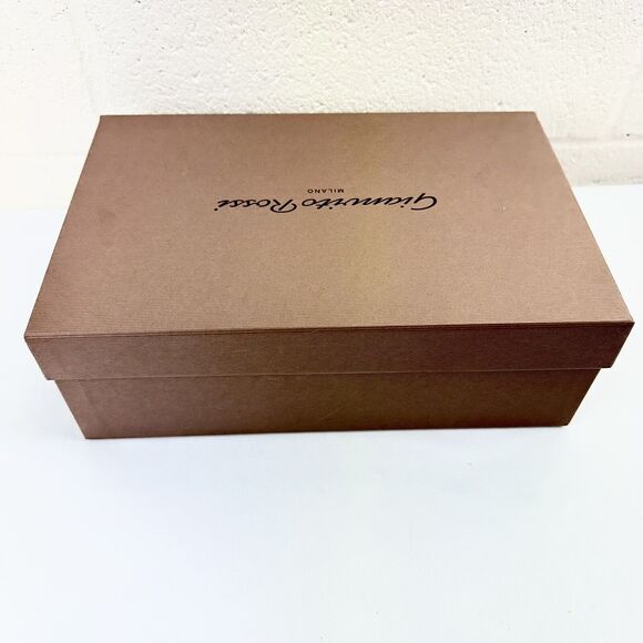 Gianvito Rossi Empty Shoe Box 12x8x4 Dust Bag Heel Caps Logo Tissue Card - Picture 2 of 11
